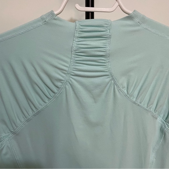 Lululemon Warm It Up Long Sleeve Heathered Aquamarine sz 6 - Picture 10 of 12